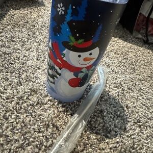 Festive Snowman Tumbler